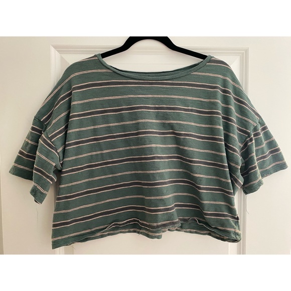 American Eagle Outfitters Tops - American Eagle Striped Crop Tee
